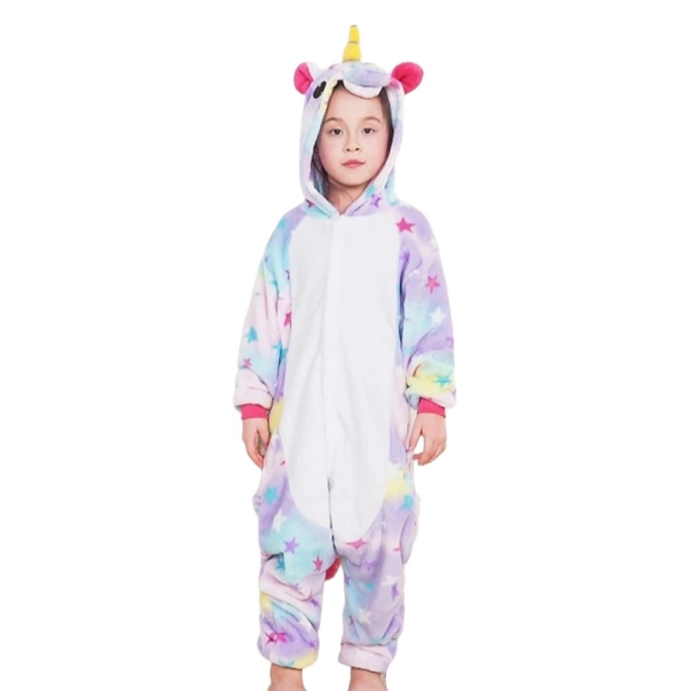 NEW Kids Magic Pastel Unicorn Jumpsuit PJs/Play Dress Up/ Halloween